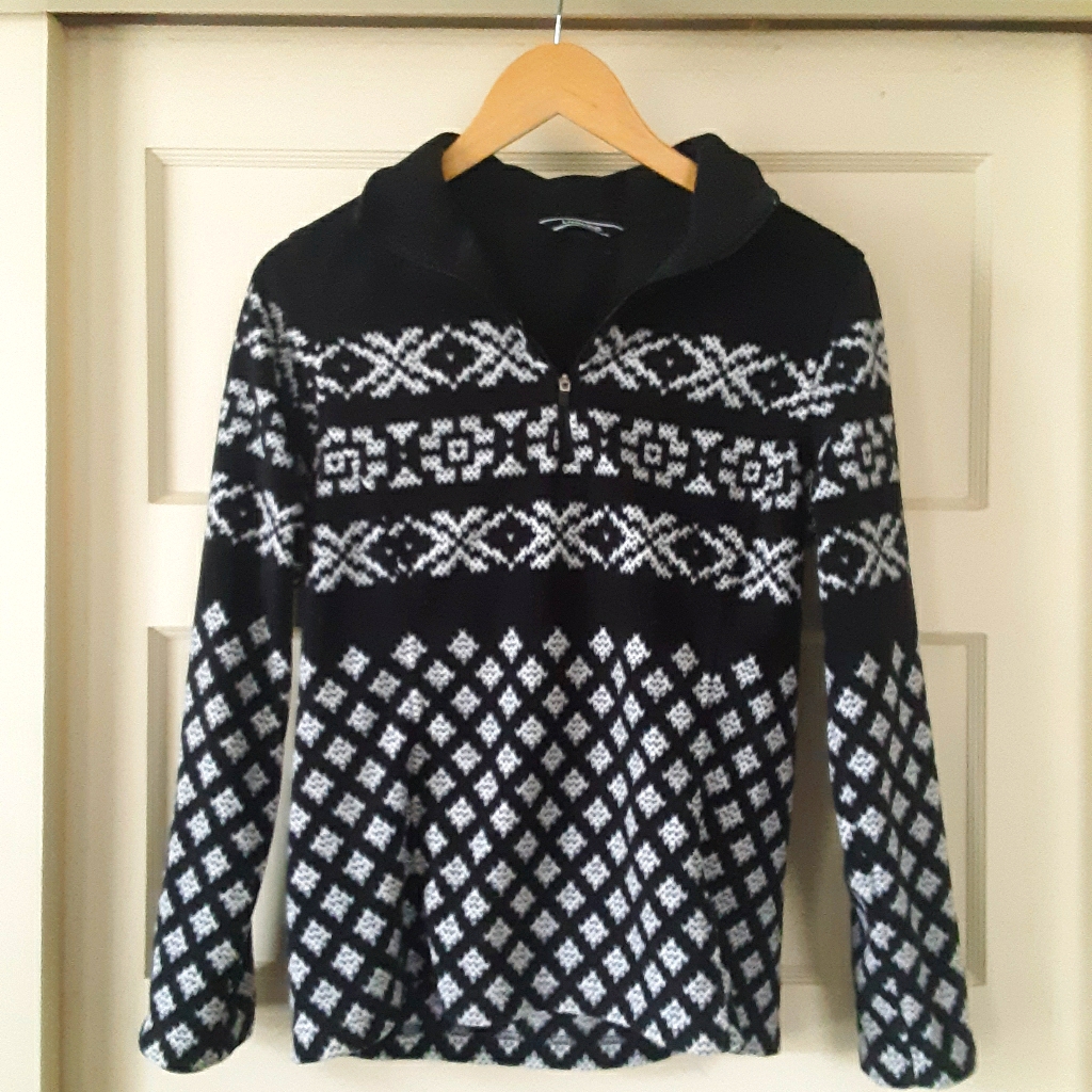 Patterned Fleece Pull Over